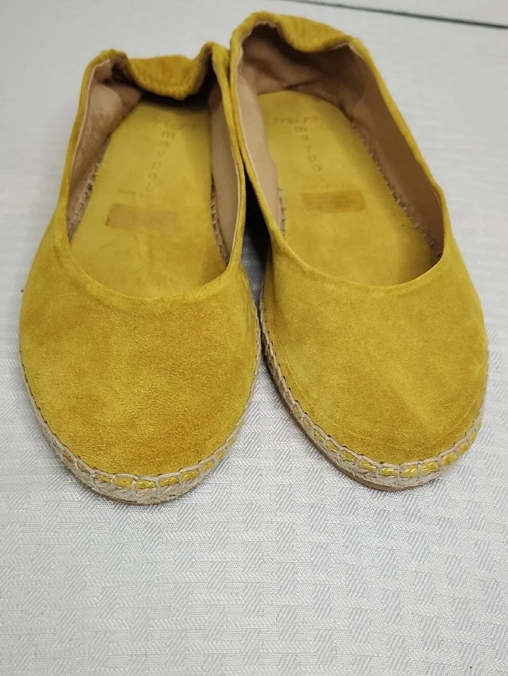 Anthropologie Suede Leather Espadrille Flats NEW In BOX